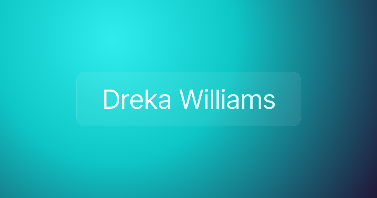 Dreka Williams