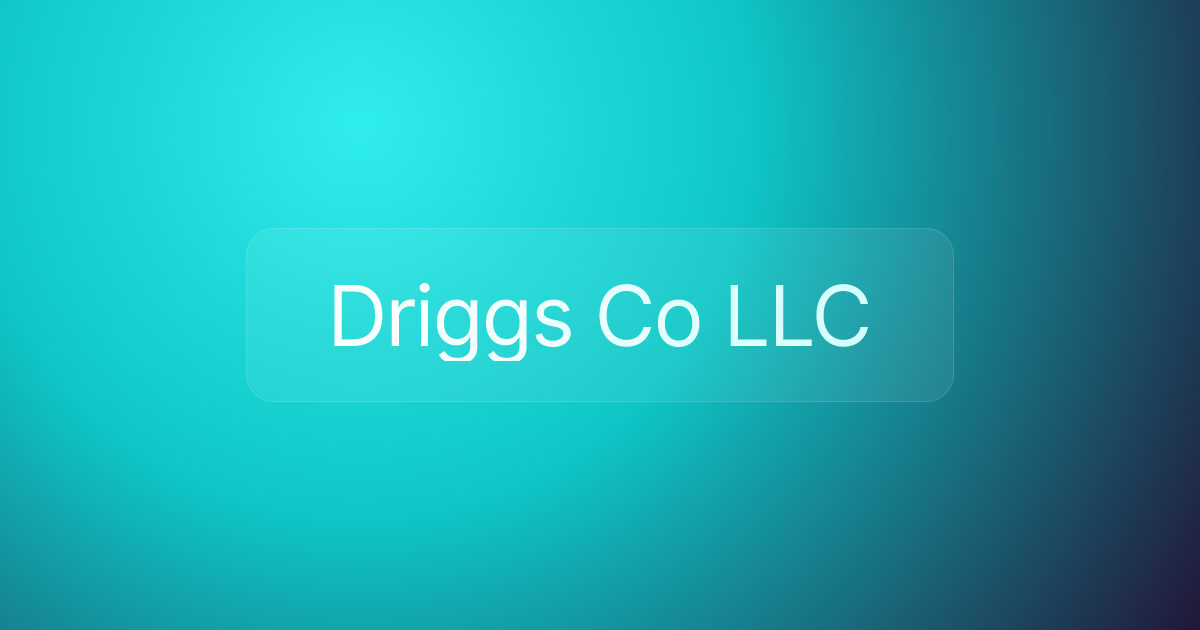 Driggs Co LLC