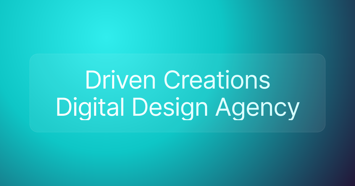Driven Creations Digital Design Agency