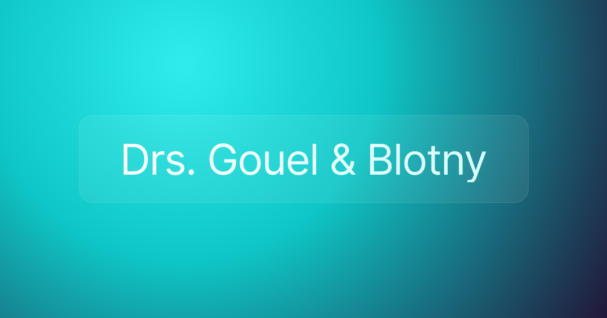 Drs. Gouel & Blotny