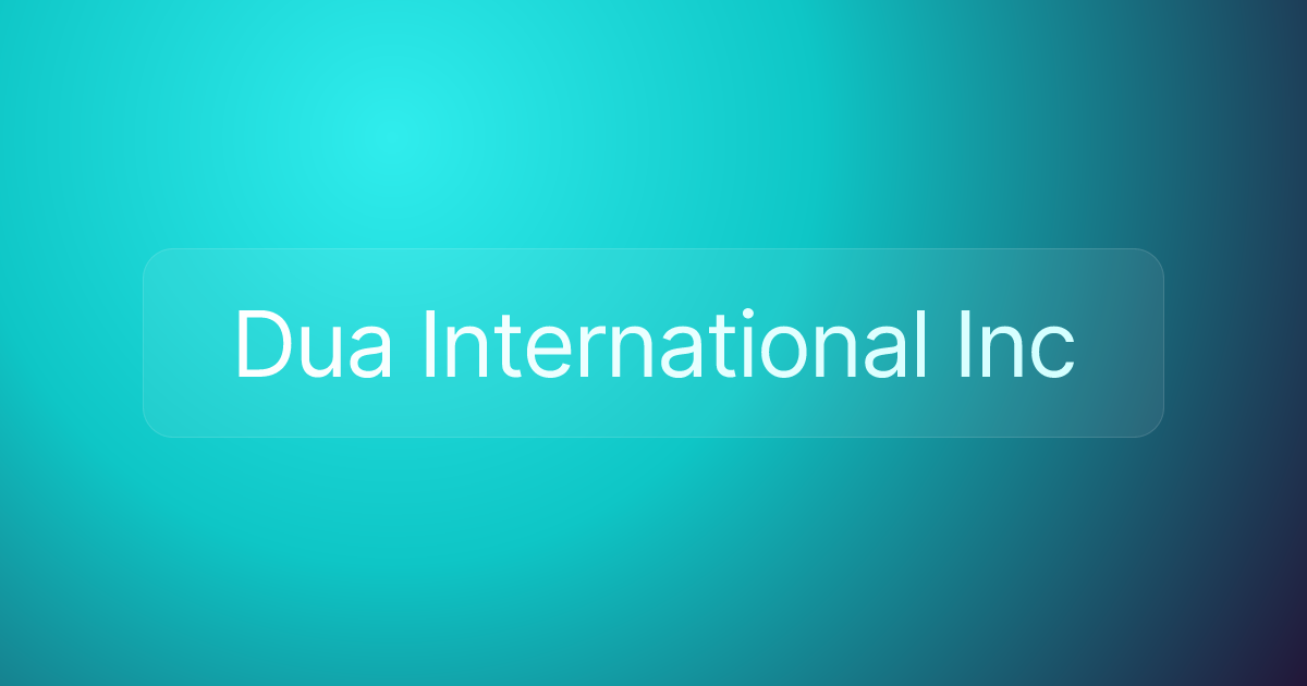 Dua International Inc