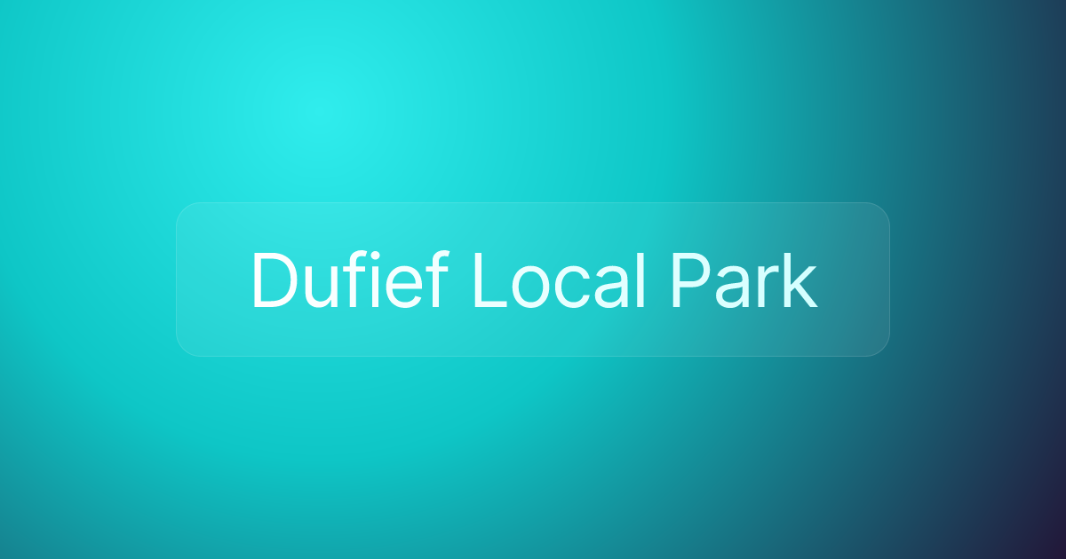 Dufief Local Park