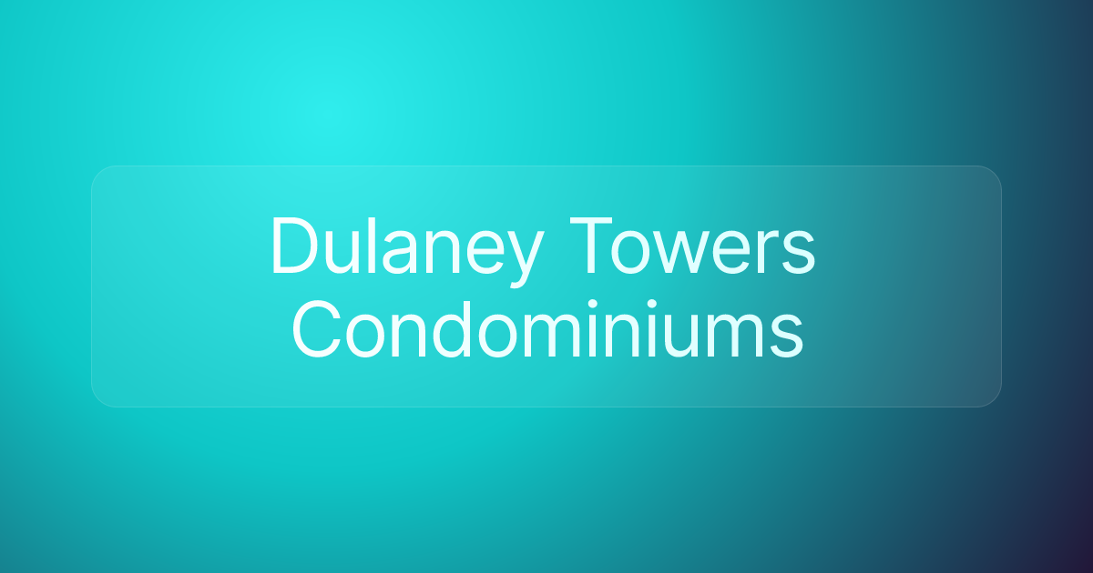 Dulaney Towers Condominiums