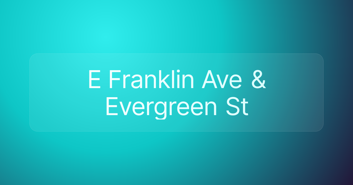 E Franklin Ave & Evergreen St