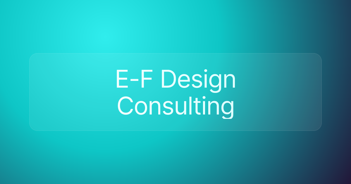 E-F Design Consulting