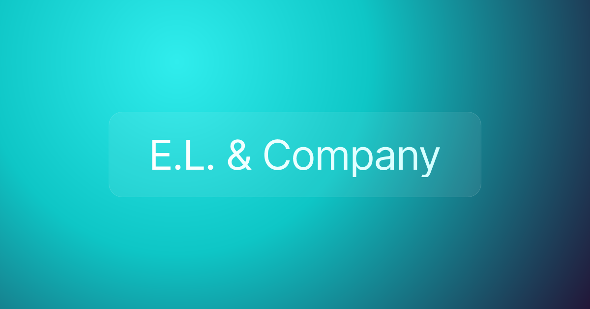 E.L. & Company