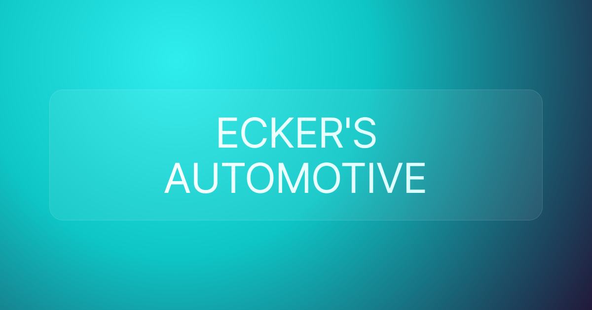 ECKER'S AUTOMOTIVE