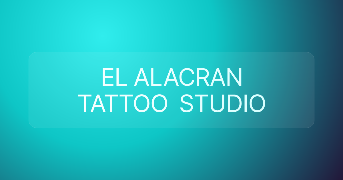 EL ALACRAN TATTOO STUDIO