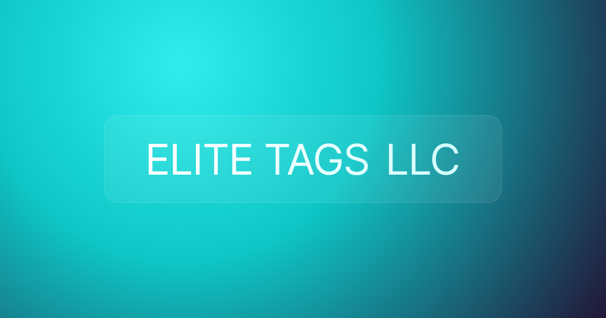 ELITE TAGS LLC
