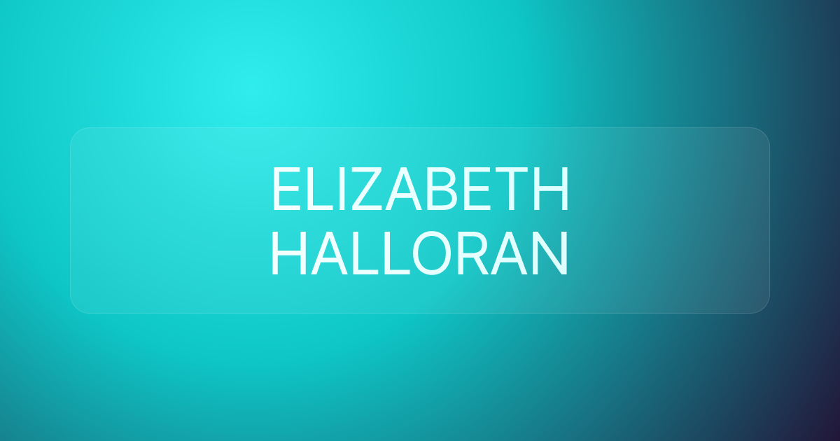 ELIZABETH HALLORAN