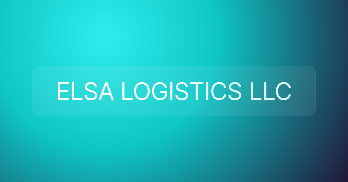 ELSA LOGISTICS LLC