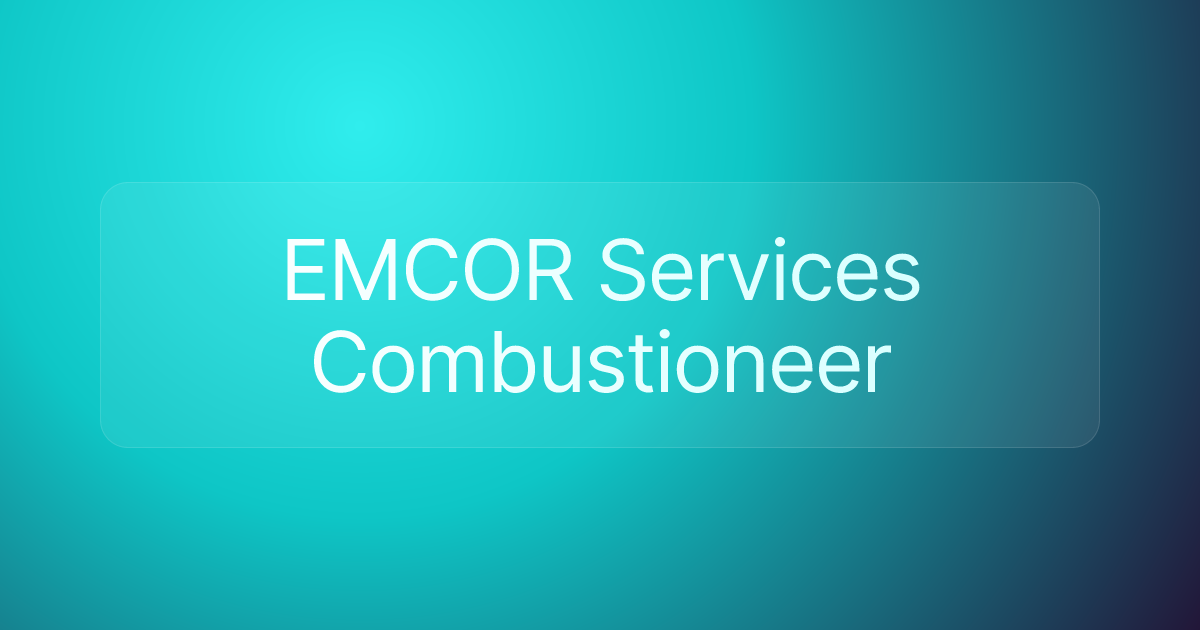 EMCOR Services Combustioneer