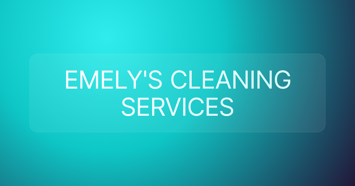 EMELY'S CLEANING SERVICES