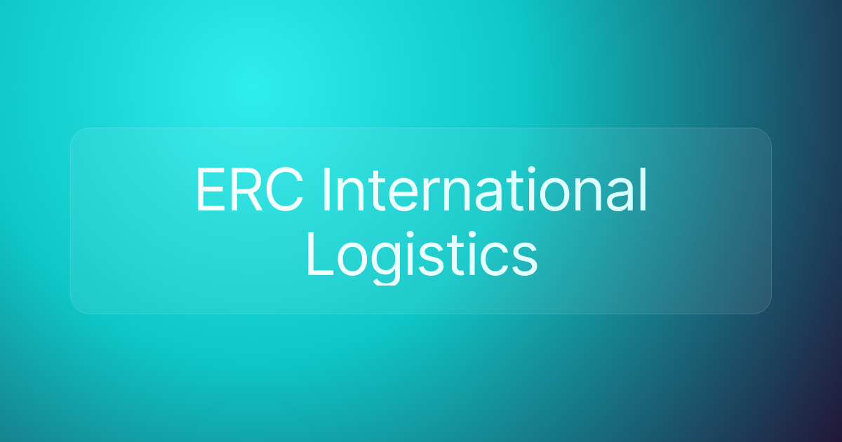 ERC International Logistics