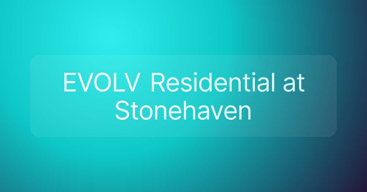 EVOLV Residential at Stonehaven