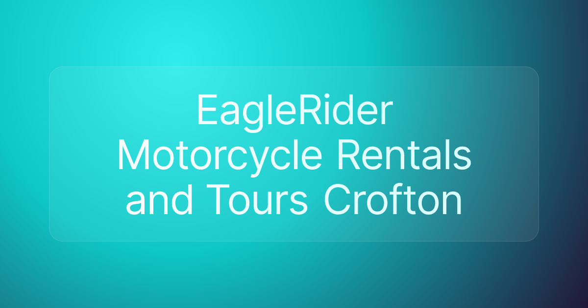 EagleRider Motorcycle Rentals and Tours Crofton