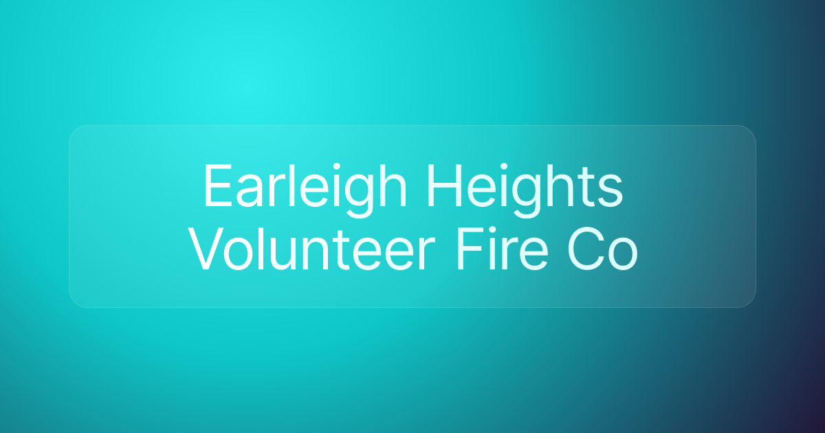 Earleigh Heights Volunteer Fire Co