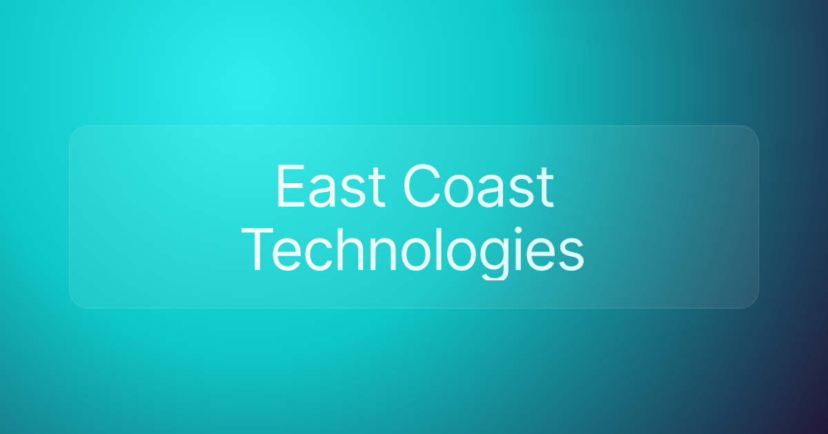 East Coast Technologies