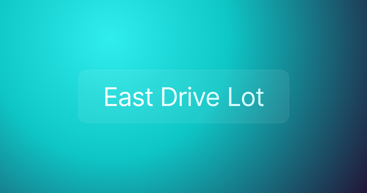 East Drive Lot