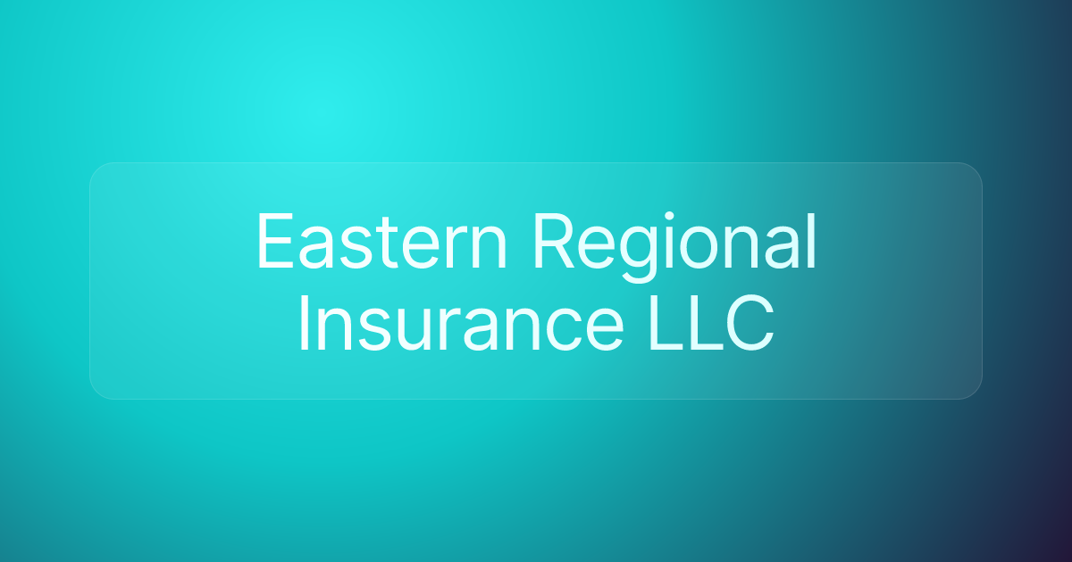 Eastern Regional Insurance LLC