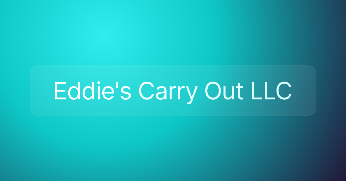 Eddie's Carry Out LLC