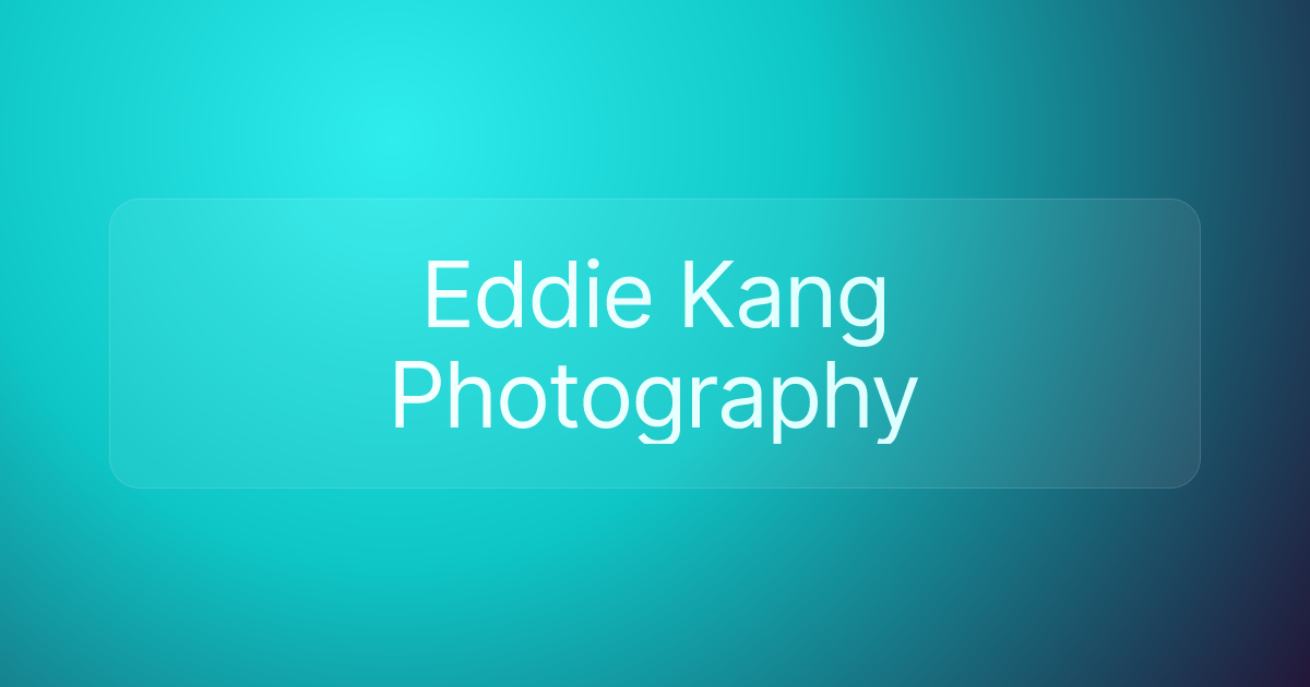 Eddie Kang Photography