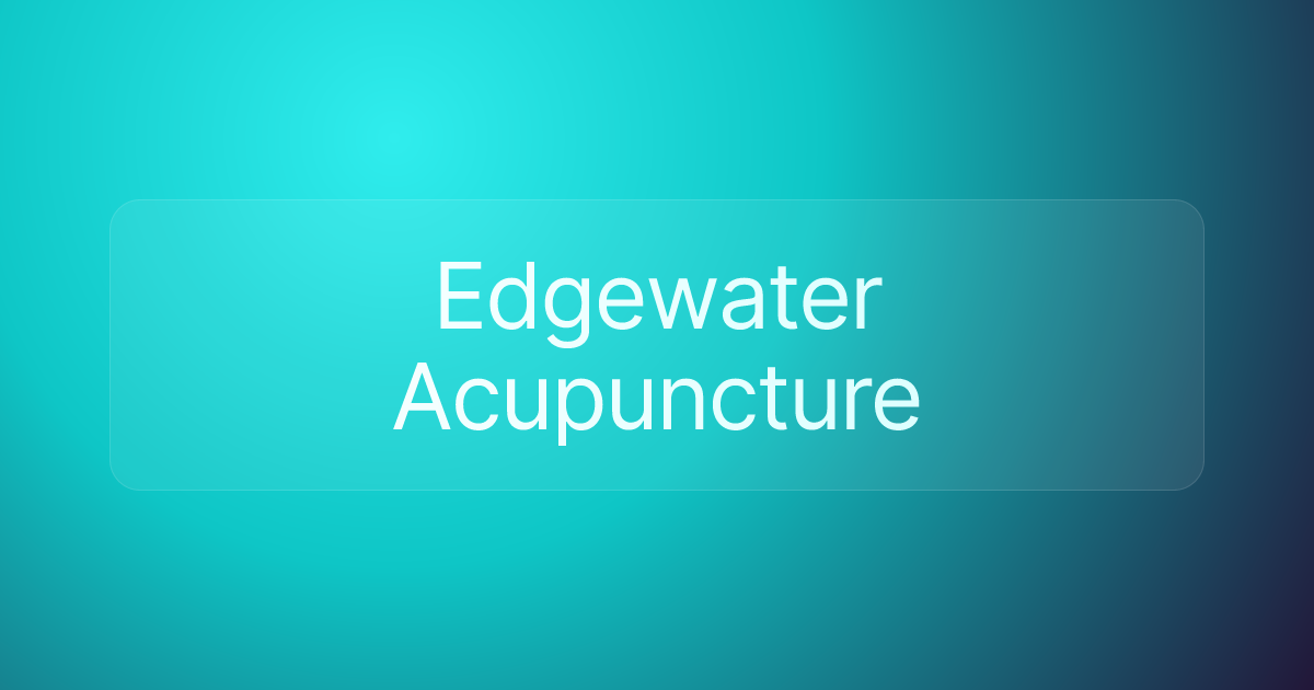 Edgewater Acupuncture