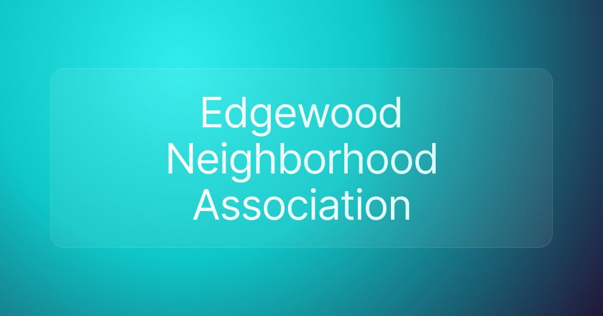 Edgewood Neighborhood Association