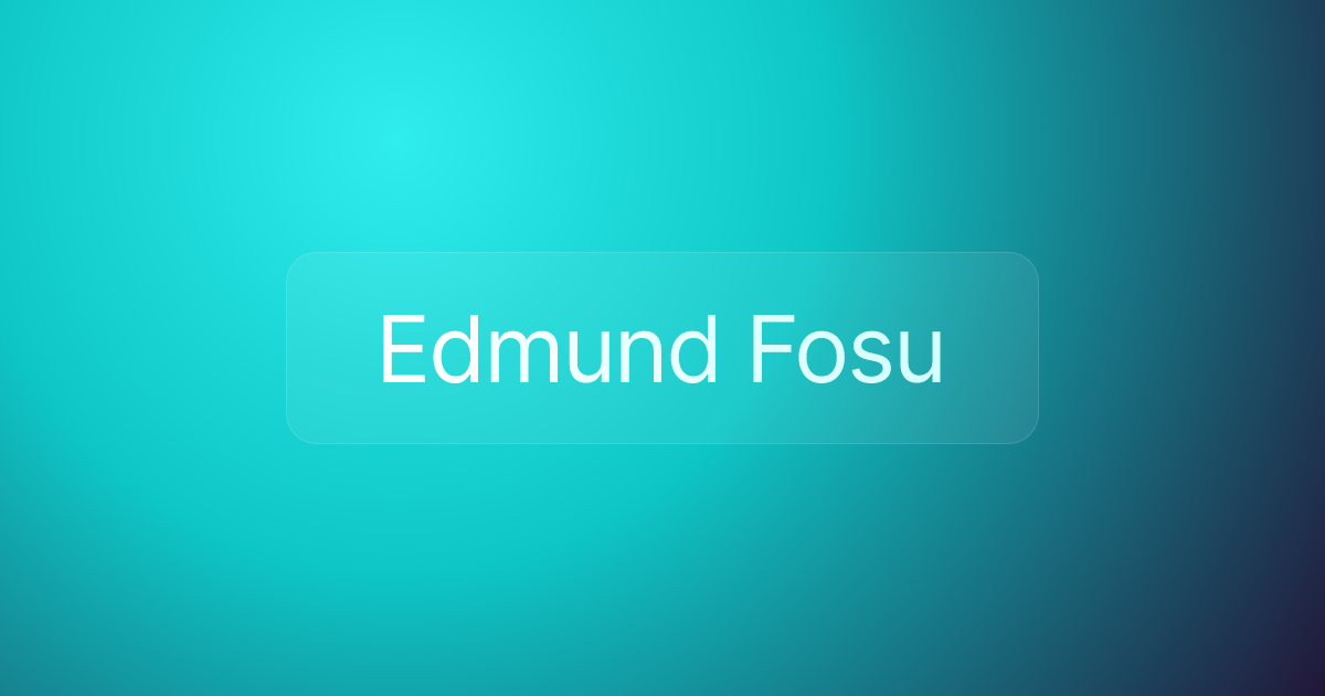 Edmund Fosu