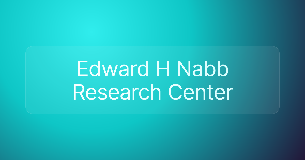 Edward H Nabb Research Center