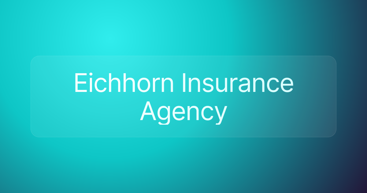 Eichhorn Insurance Agency