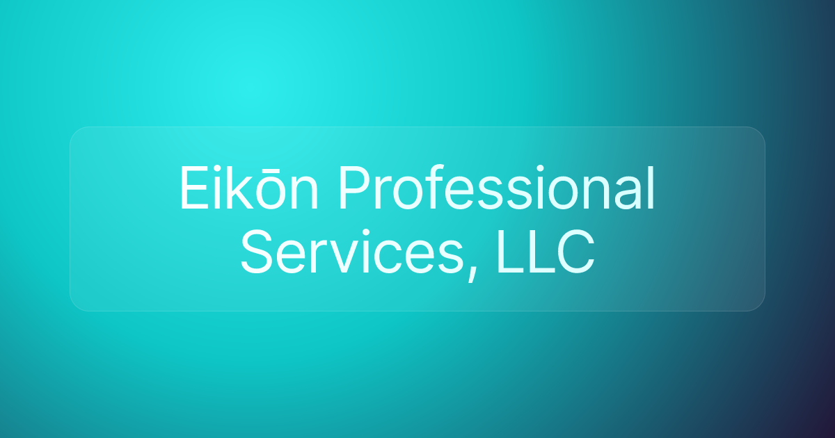 Eikōn Professional Services, LLC