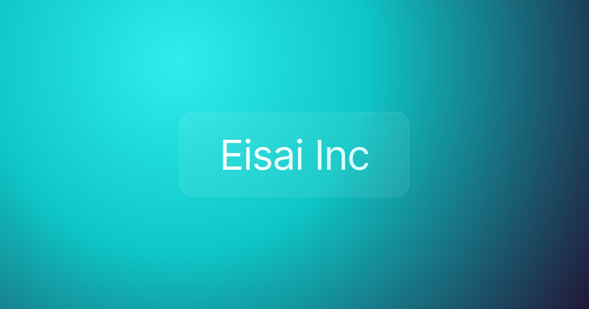 Eisai Inc