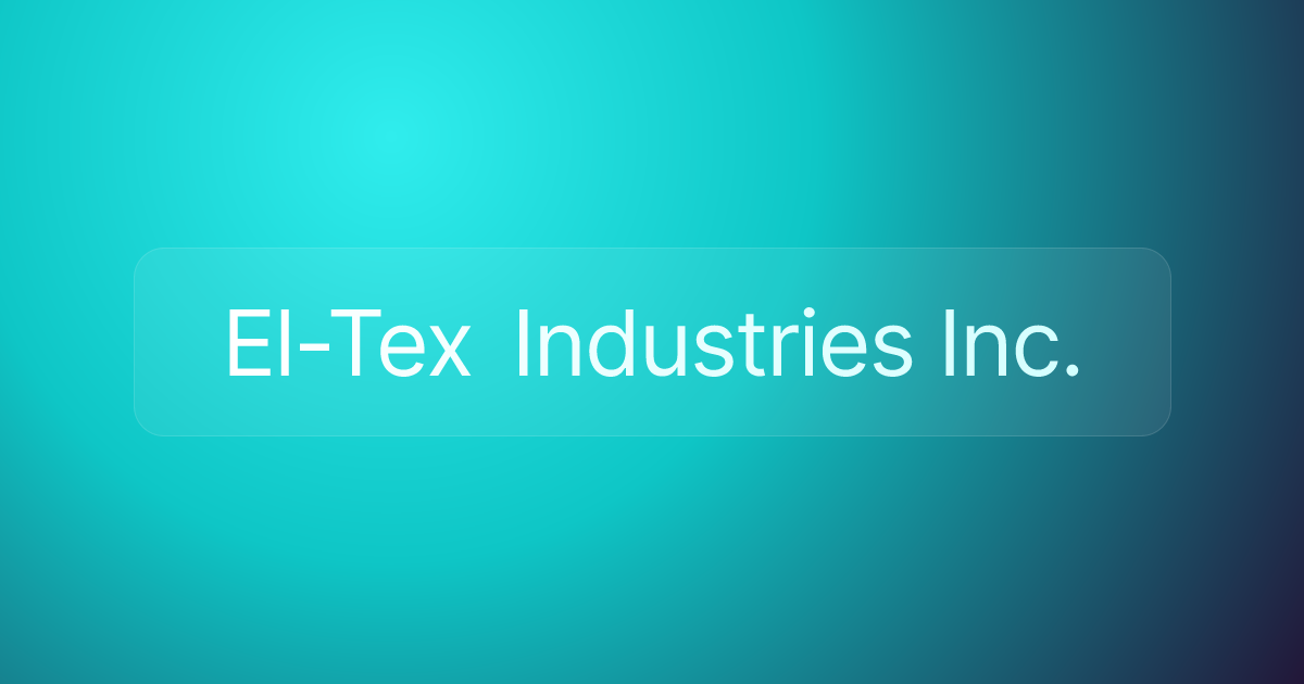 El-Tex Industries Inc.
