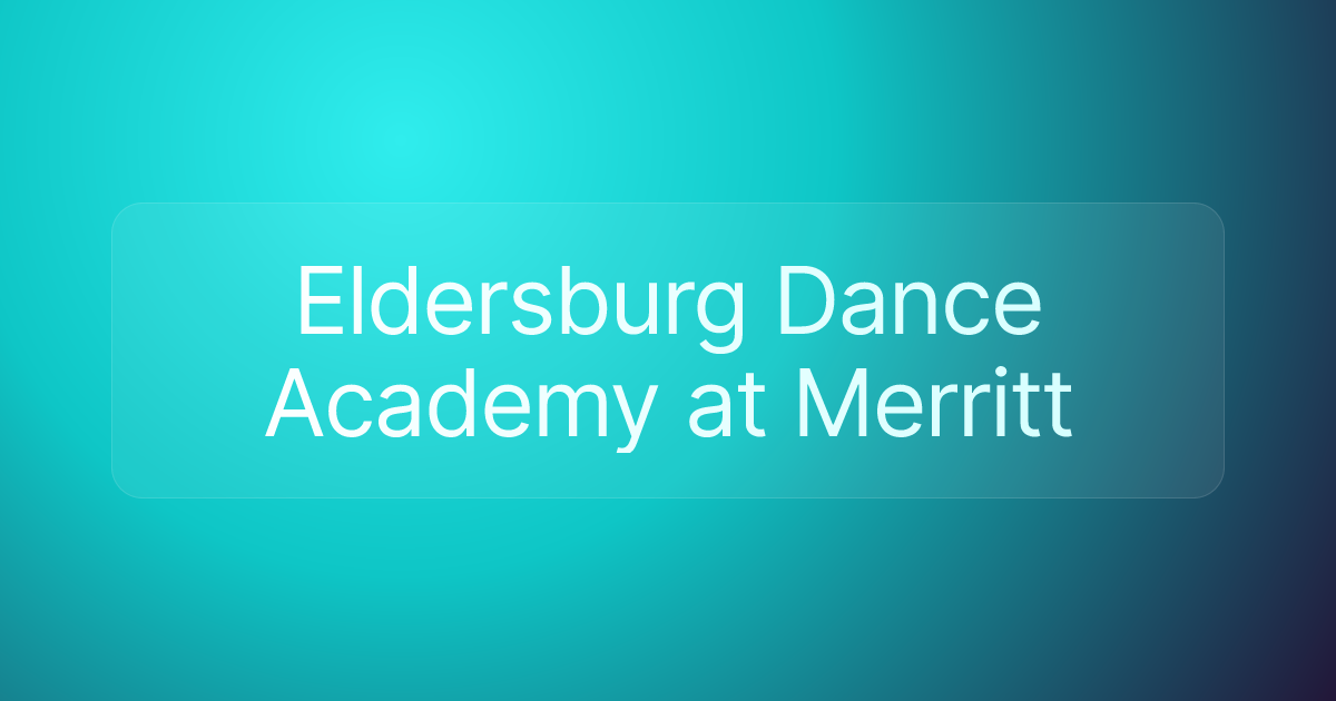 Eldersburg Dance Academy at Merritt