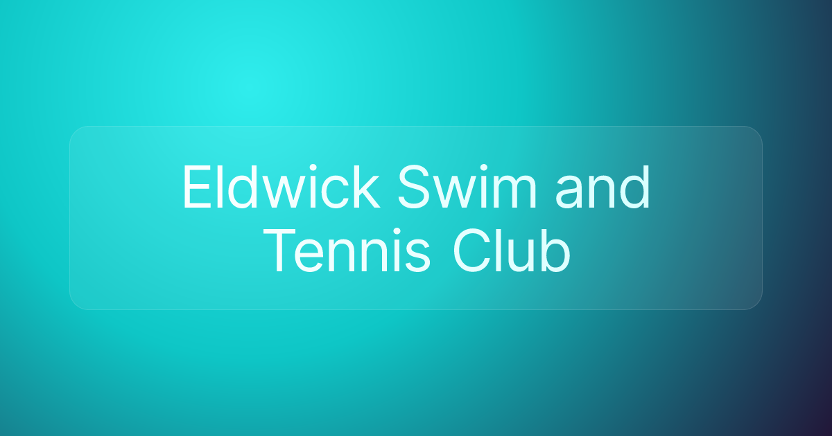 Eldwick Swim and Tennis Club