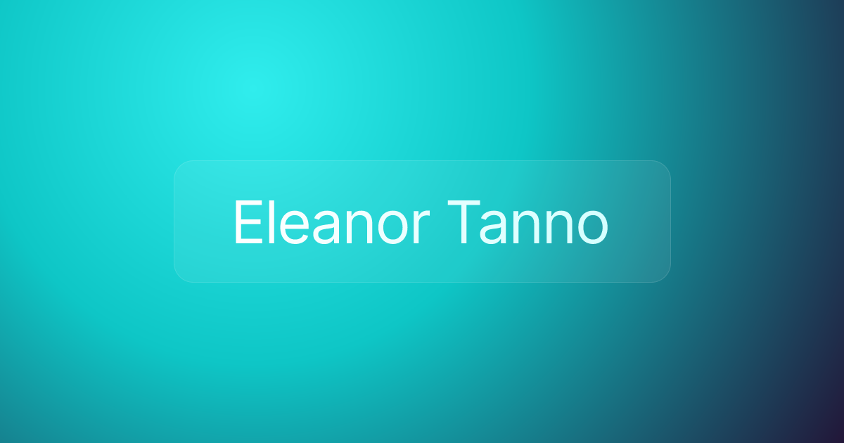 Eleanor Tanno