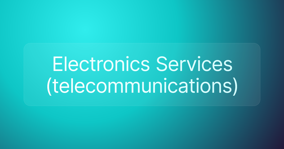 Electronics Services (telecommunications)