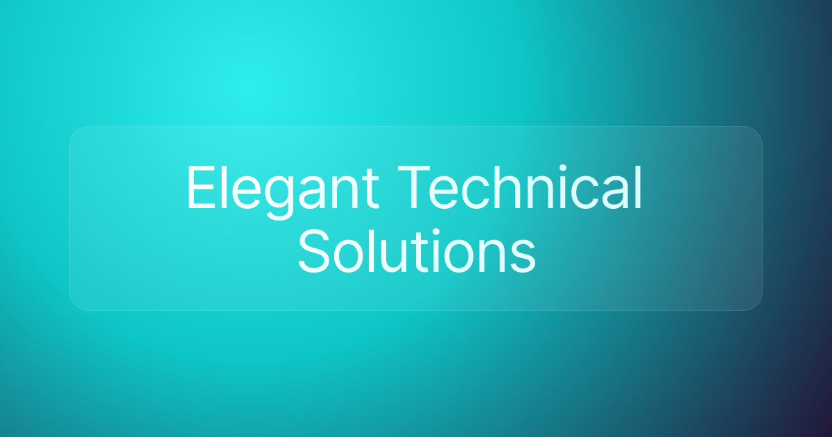 Elegant Technical Solutions