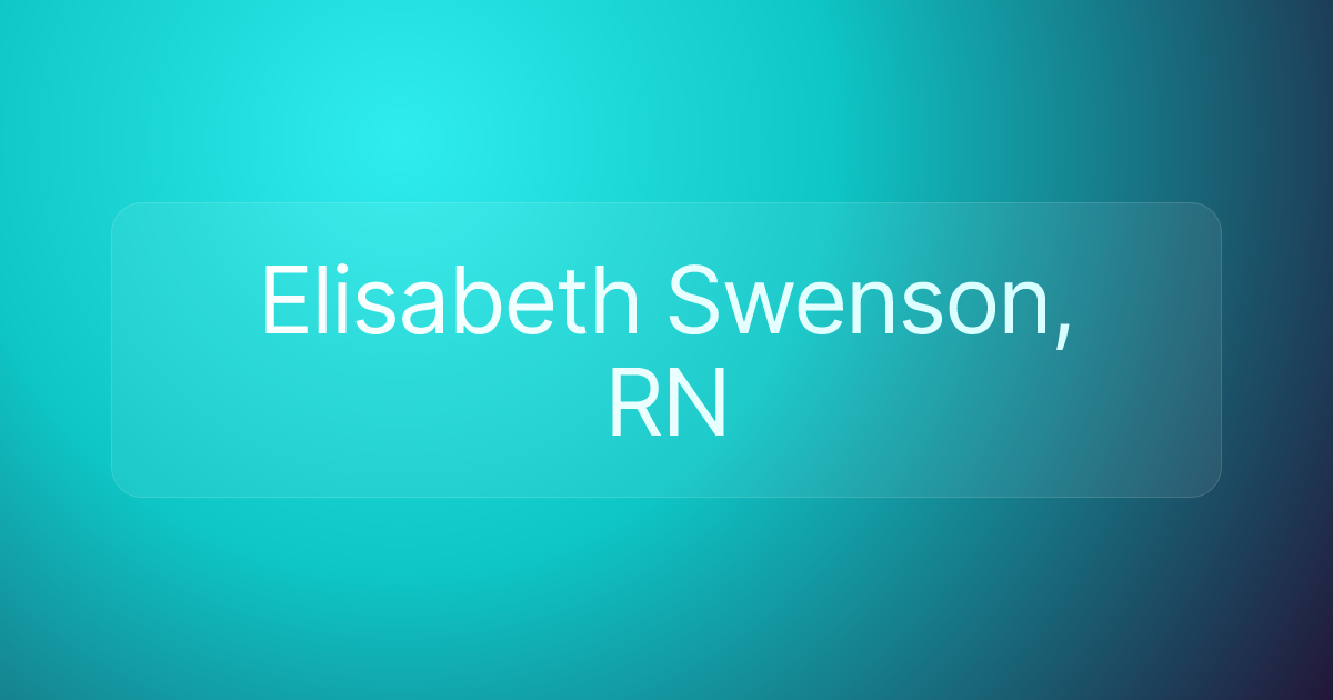 Elisabeth Swenson, RN