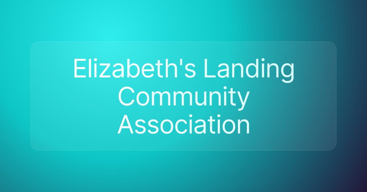 Elizabeth's Landing Community Association