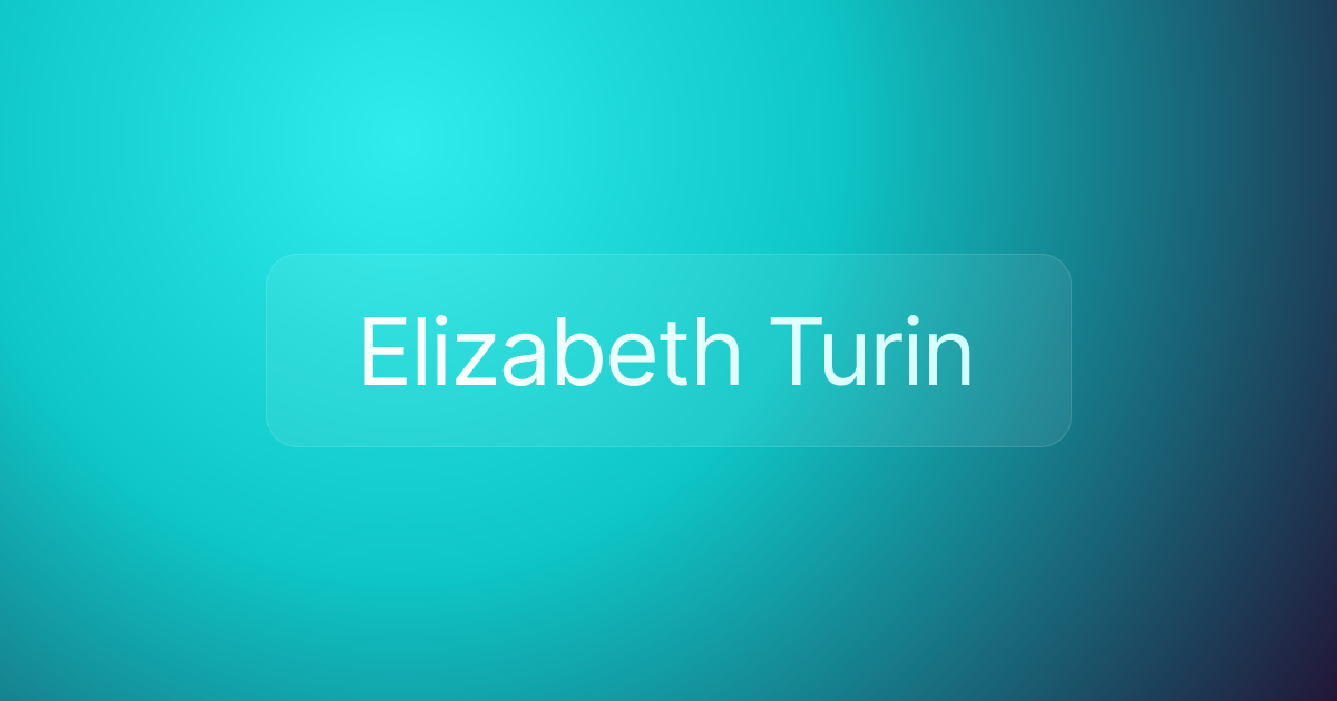 Elizabeth Turin