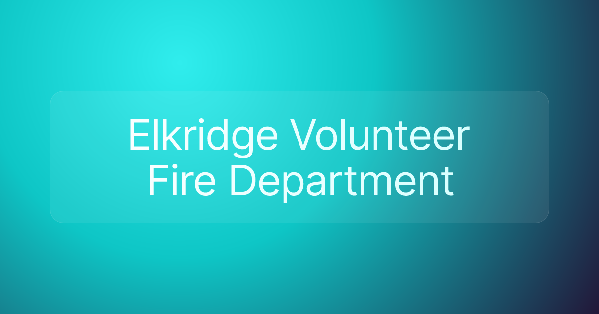 Elkridge Volunteer Fire Department
