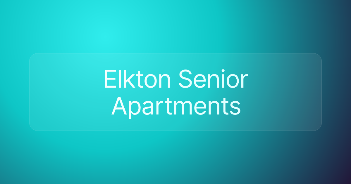 Elkton Senior Apartments
