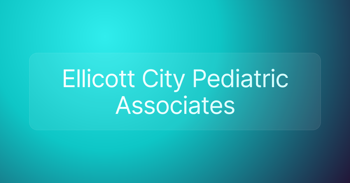 Ellicott City Pediatric Associates