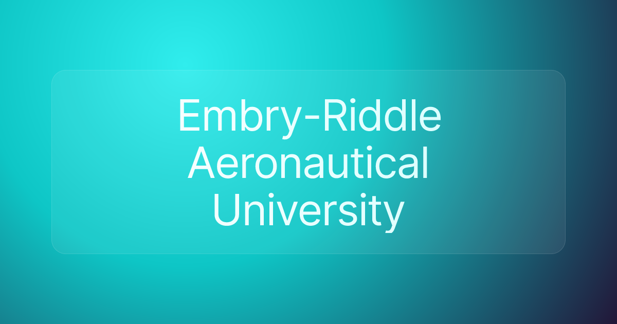 Embry-Riddle Aeronautical University