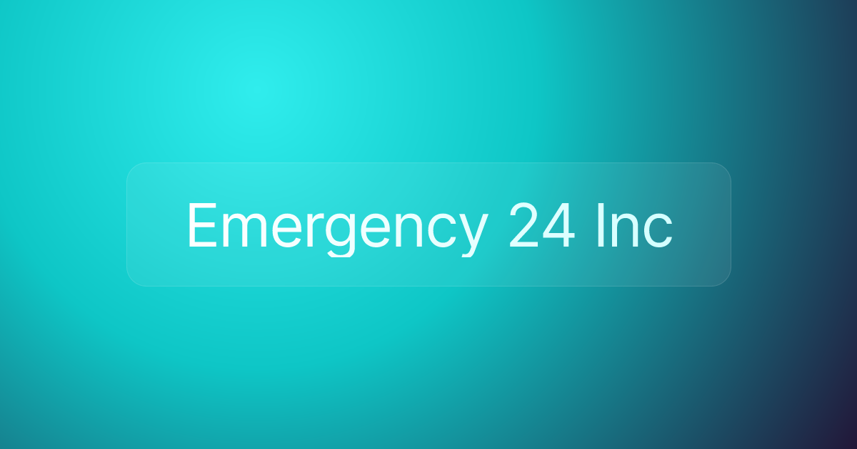 Emergency 24 Inc