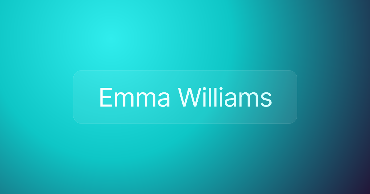 Emma Williams