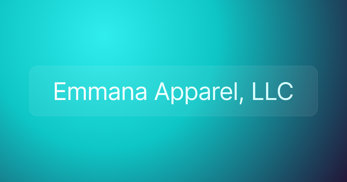 Emmana Apparel, LLC
