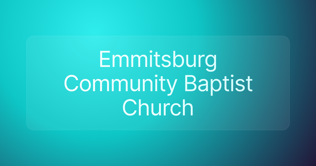 Emmitsburg Community Baptist Church